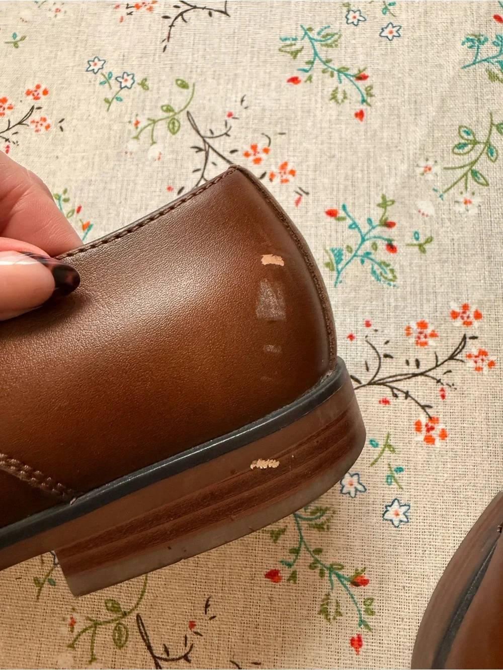 Apt. 9 Men's Tan Leather Lace-Up Derby Shoes